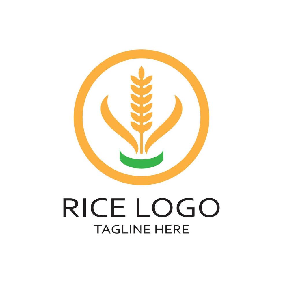 Paddy plant logo,rice grain logo,rice,natural organic farming,for business,company,agriculture,product,farm shop,agricultural equipment,rice warehouse,with modern minimalist vector