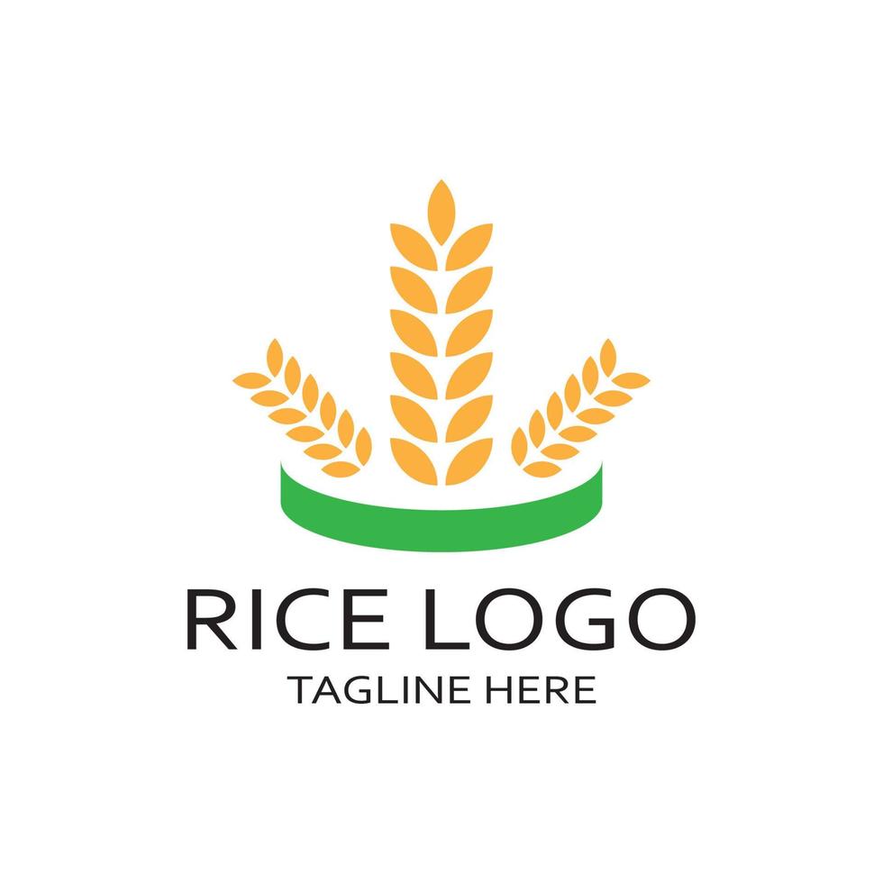 Paddy plant logo,rice grain logo,rice,natural organic farming,for business,company,agriculture,product,farm shop,agricultural equipment,rice warehouse,with modern minimalist vector