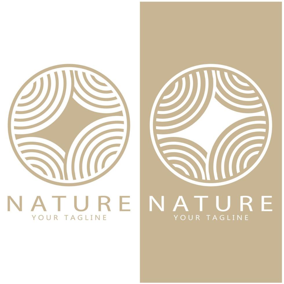 naturaleza vector logo. con árboles, ríos, mares, montañas, negocio emblemas, viaje insignias, ,ecológico salud