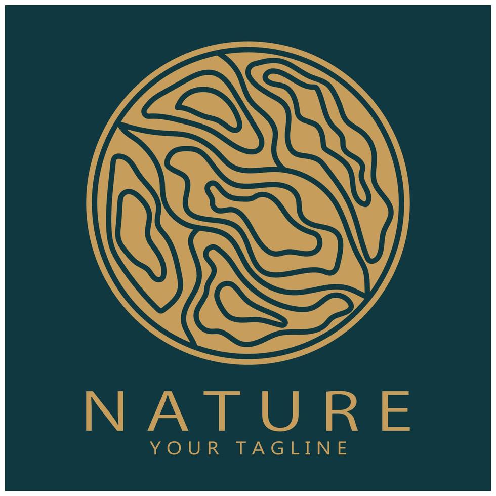 Nature vector logo. with trees, rivers, seas, mountains, business emblems, travel badges, ,ecological health