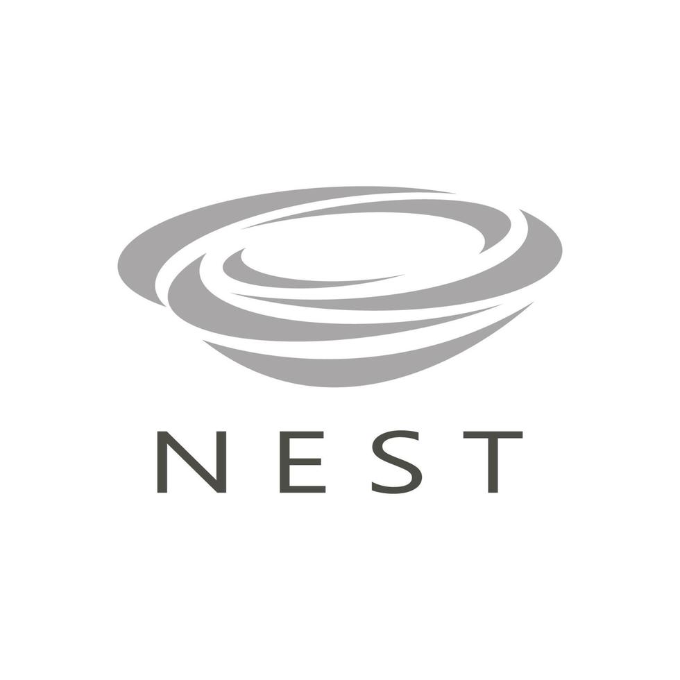 bird nest logo icon illustration design template, for bird farm, bird business, bird house, bird conservation with modern minimalist vector concept