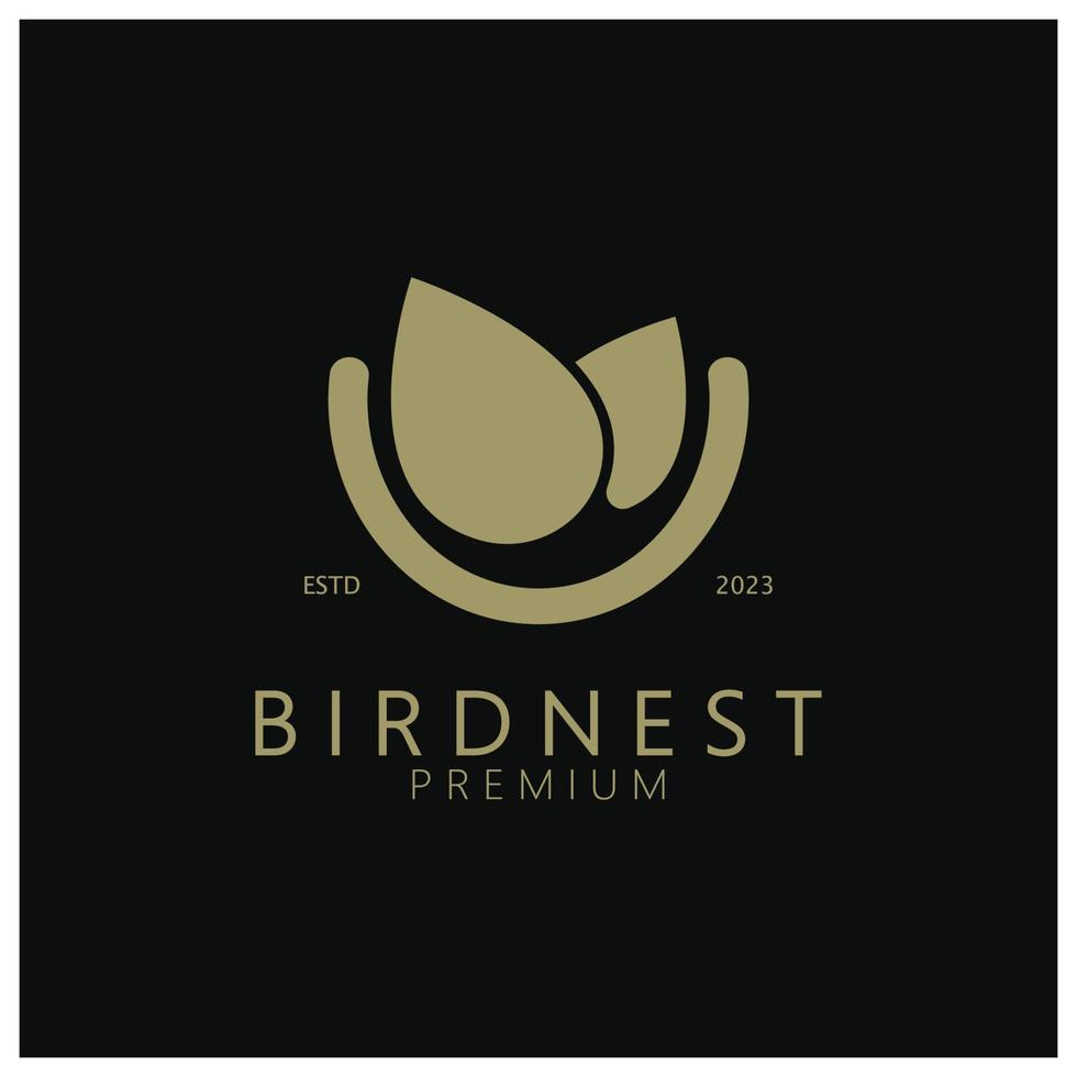 bird nest logo icon illustration design template, for bird farm, bird business, bird house, bird conservation with modern minimalist vector concept