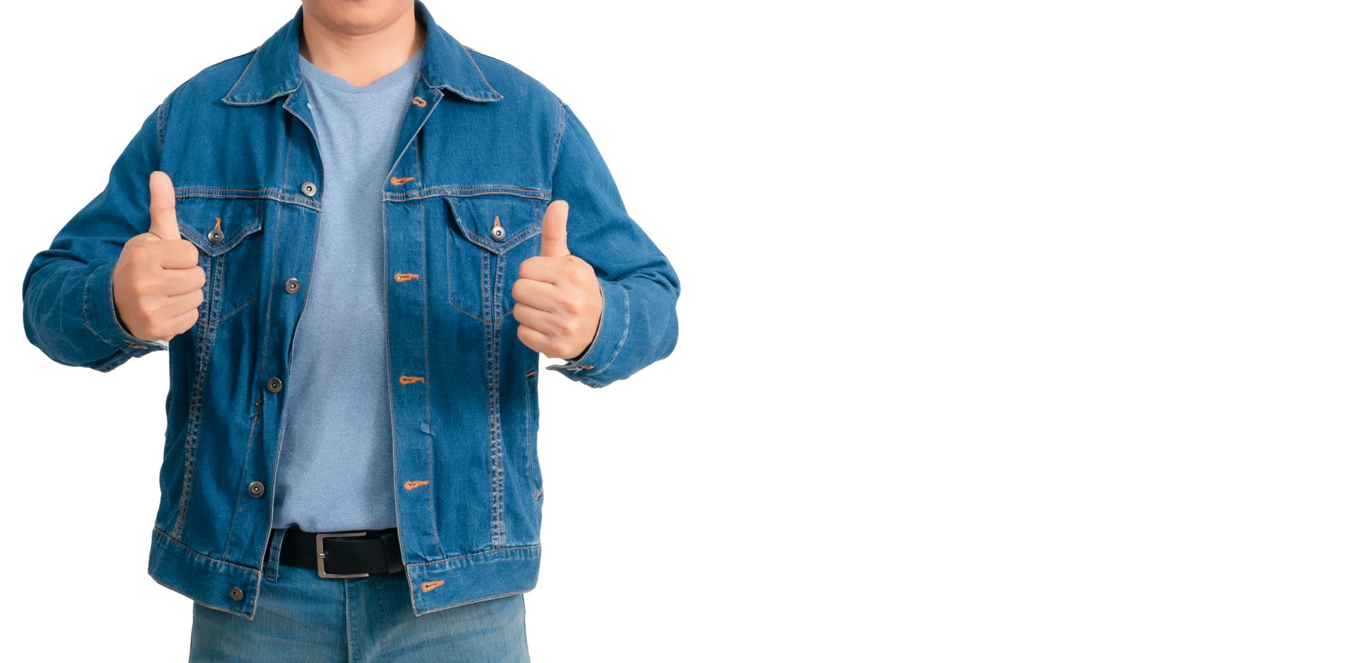 Asian man in shirt and jeans png