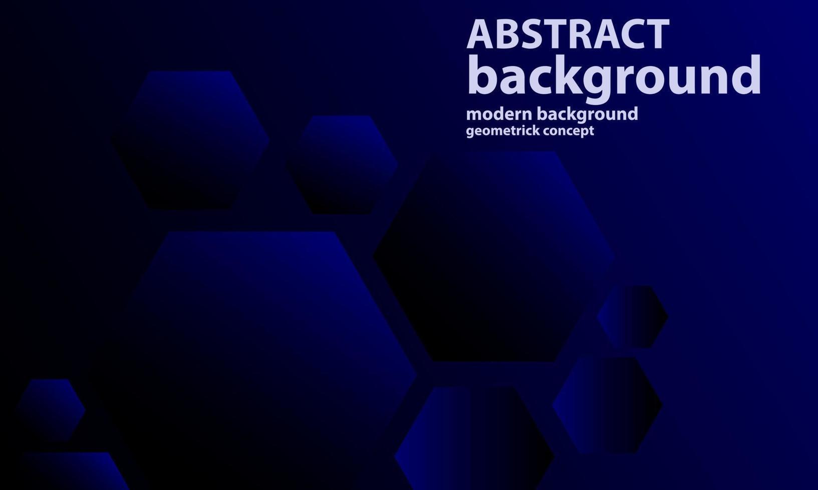 Abstract dark blue background with hexagon shape and memphis ornament for banner, wallpaper, sales banner, poster, abstract blue navy motion backgrounds white space for text vector
