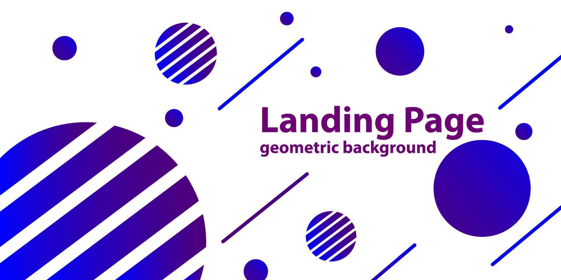 Geometric abstract background. Composition of simple memphis element on white background for landing page, website, flyer, leaflet. Vector illustration.