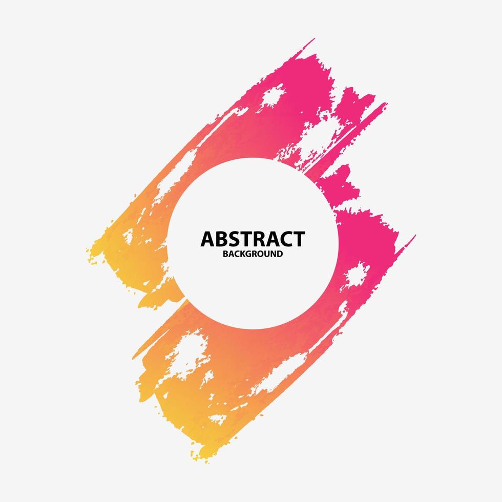 modern circle frame pink and splash design of Decorative element theme Vector illustration