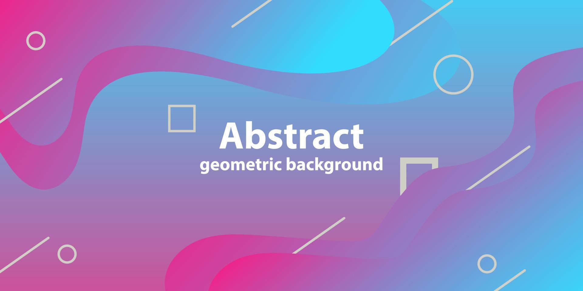 Abstract modern graphic element. Dynamical colored forms and waves. Gradient abstract banner with flowing liquid shapes. Template for the design of a website landing page or background. vector