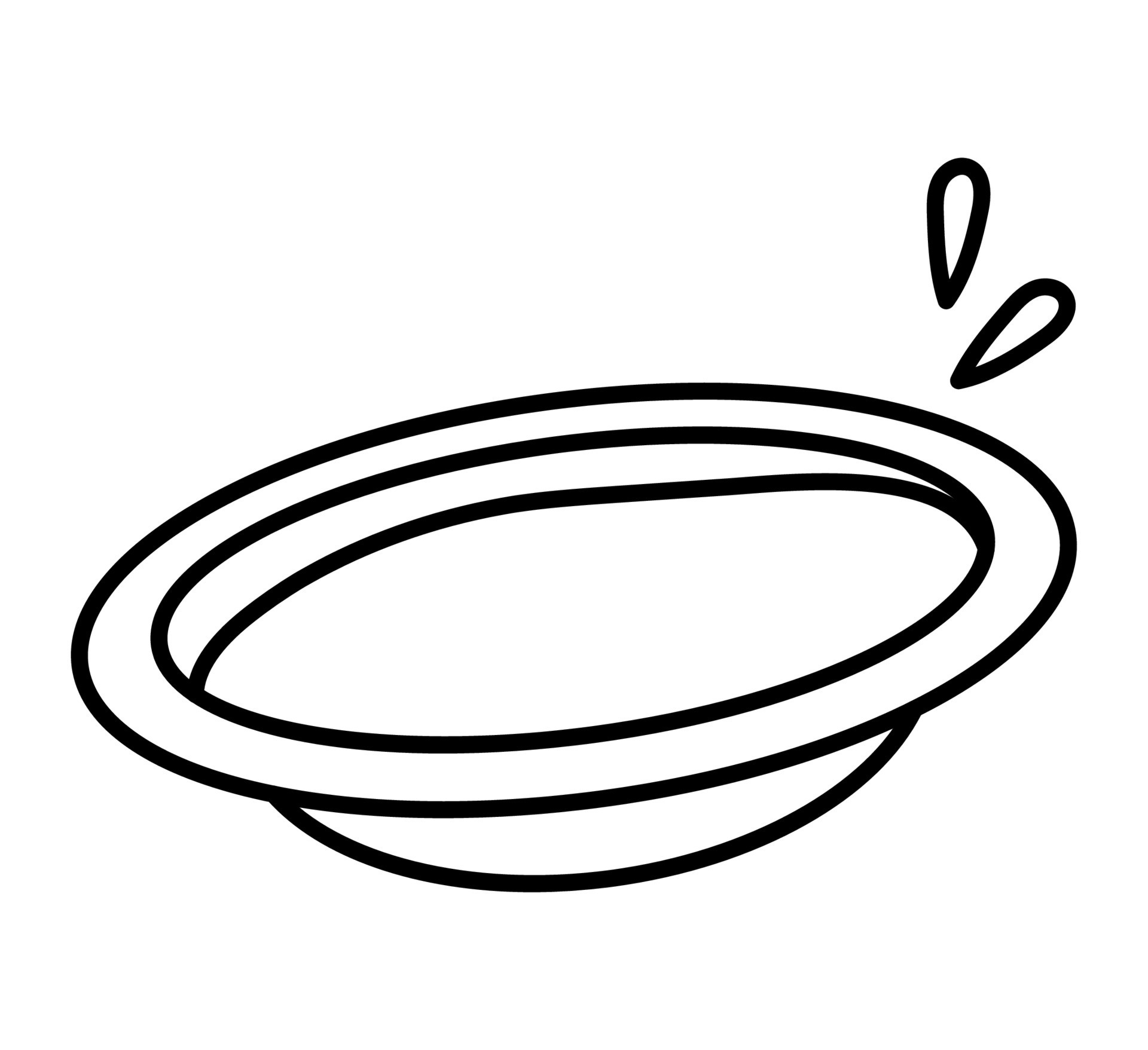 dish coloring page