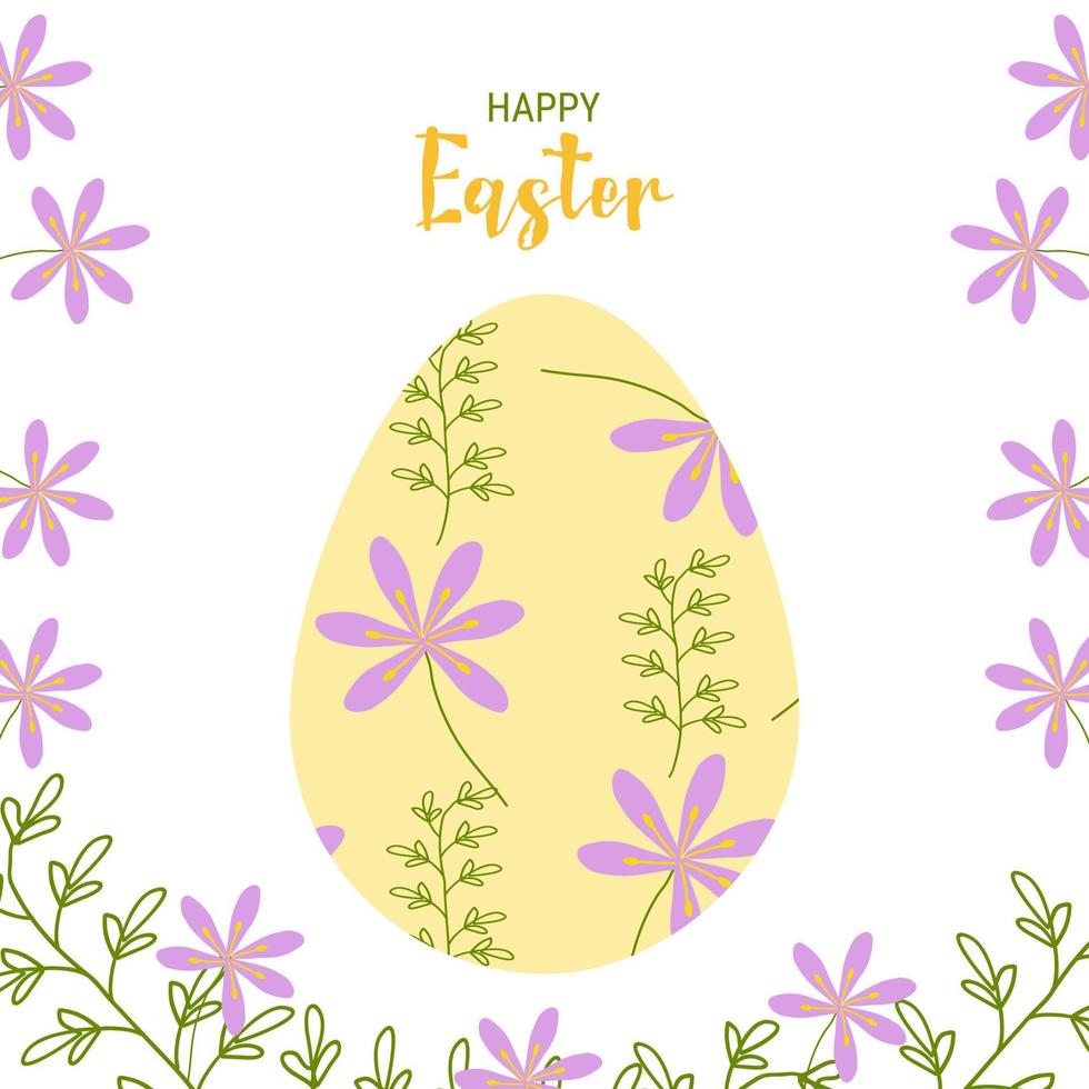 Easter banner. Modern Easter design with text. vector