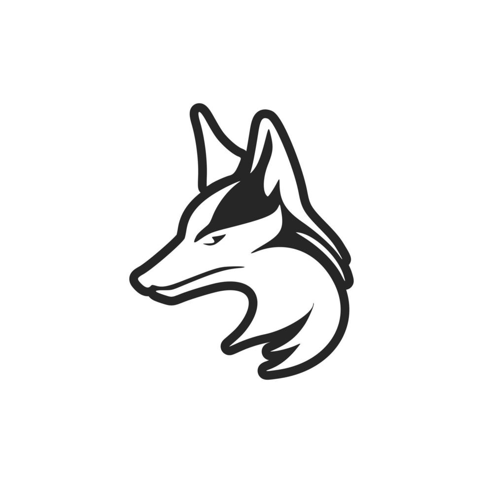 Classy black and white fox vector logo to represent your brand.