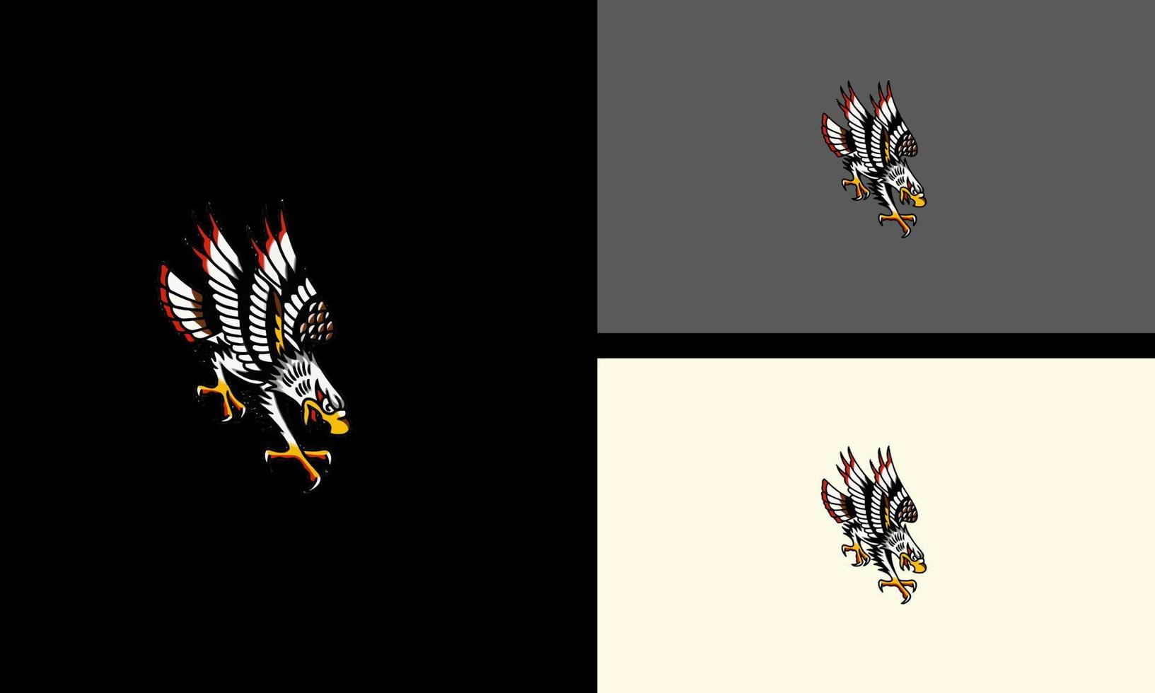 volador águila vector ilustración plano diseño