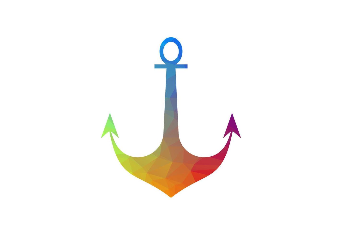 Low Poly and Ship Boat logo design, Vector design template