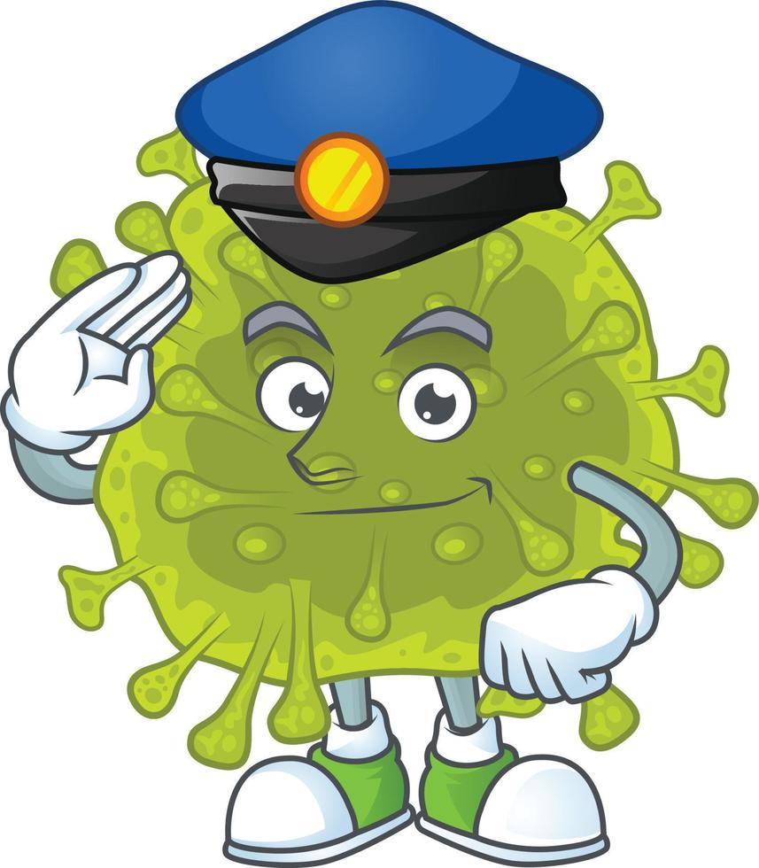 A cartoon character of coronavirus spread vector