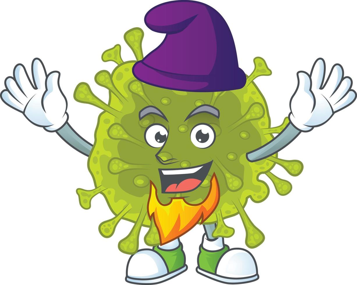 A cartoon character of coronavirus spread vector