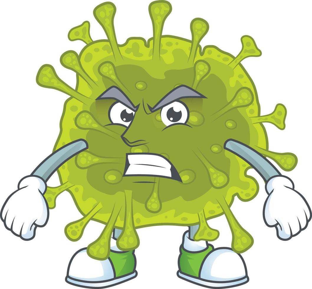 A cartoon character of coronavirus spread vector