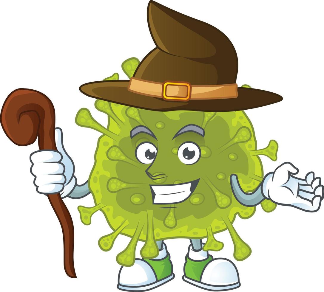 A cartoon character of coronavirus spread vector