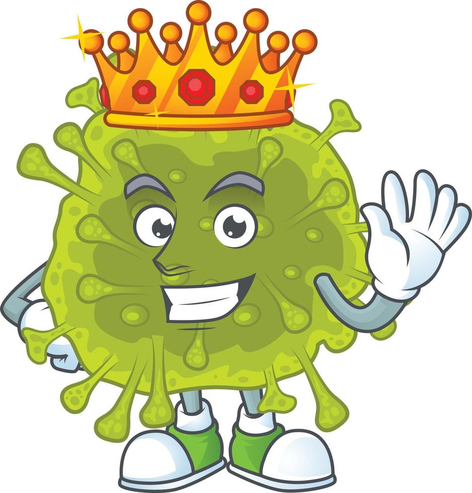 A cartoon character of coronavirus spread vector