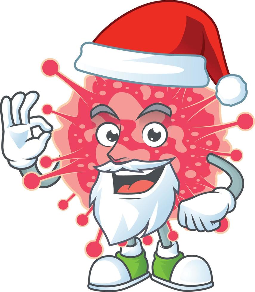 A cartoon character of coronavirus emergency vector