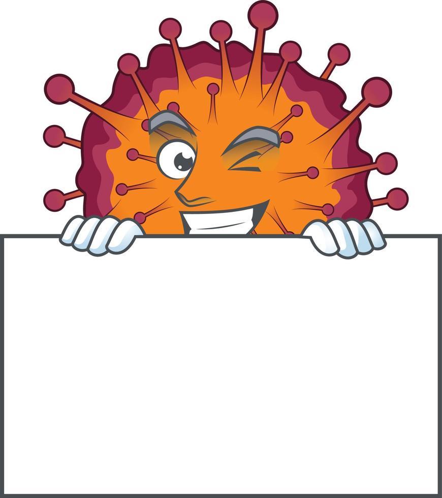 A cartoon character of COVID19 syndrome vector