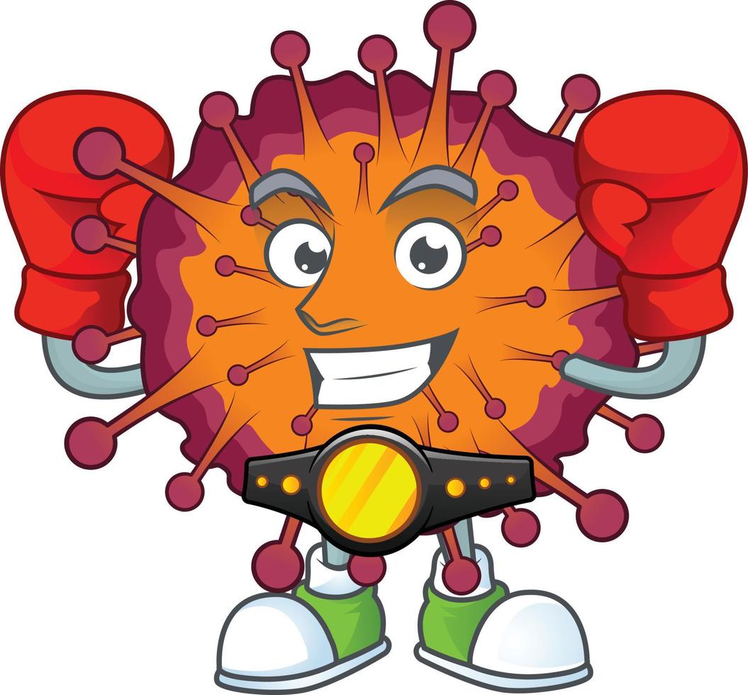 A cartoon character of COVID19 syndrome vector
