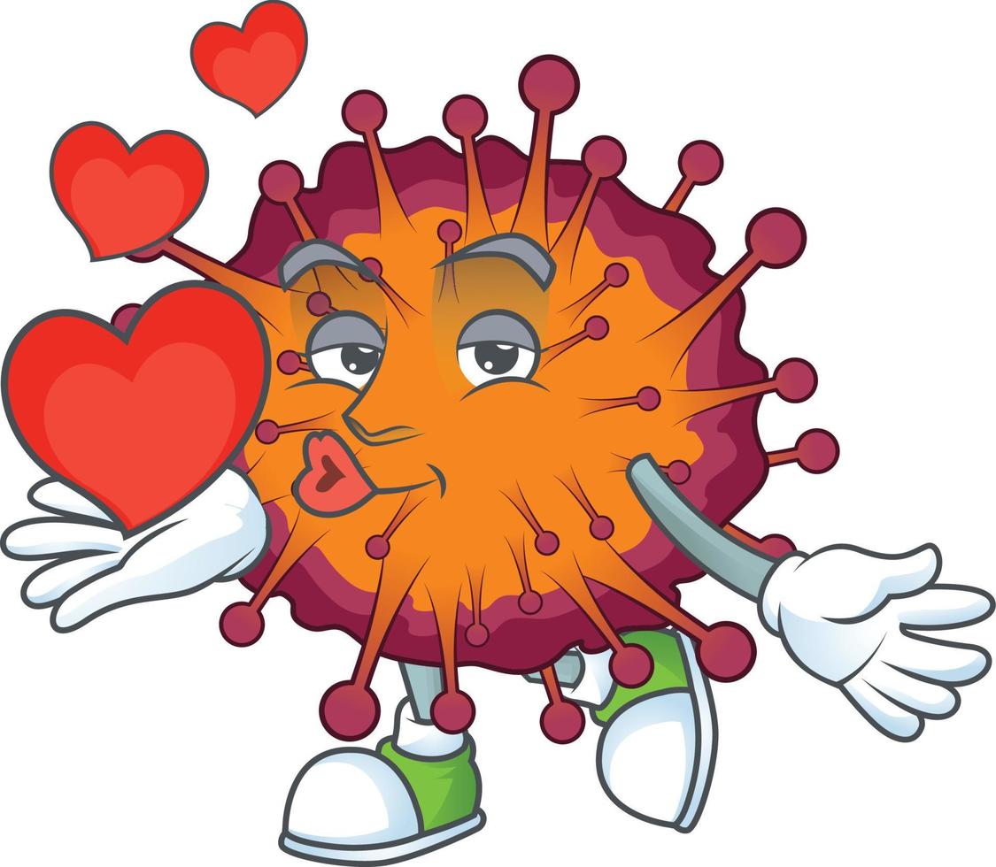 A cartoon character of COVID19 syndrome vector