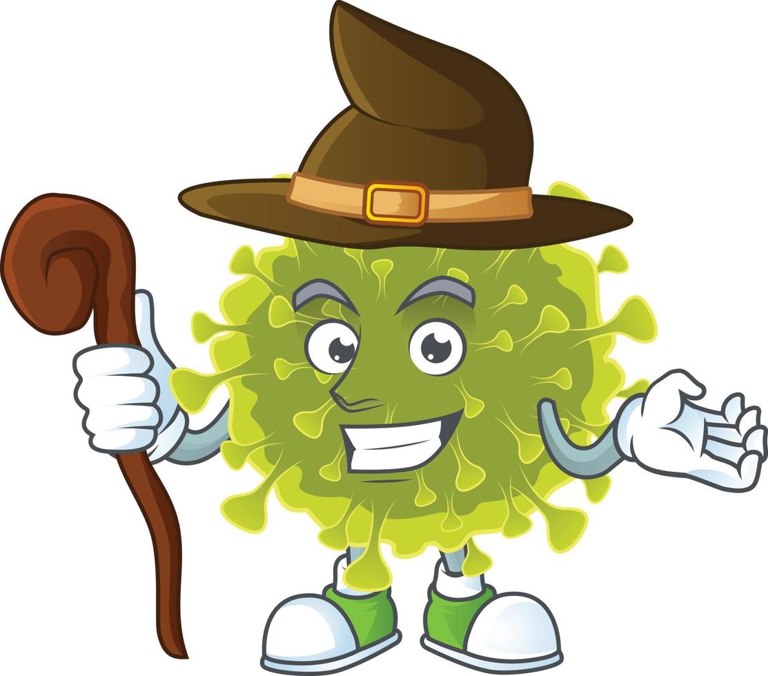 A cartoon character of global coronavirus outbreak vector