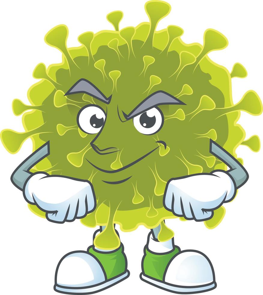 A cartoon character of global coronavirus outbreak vector