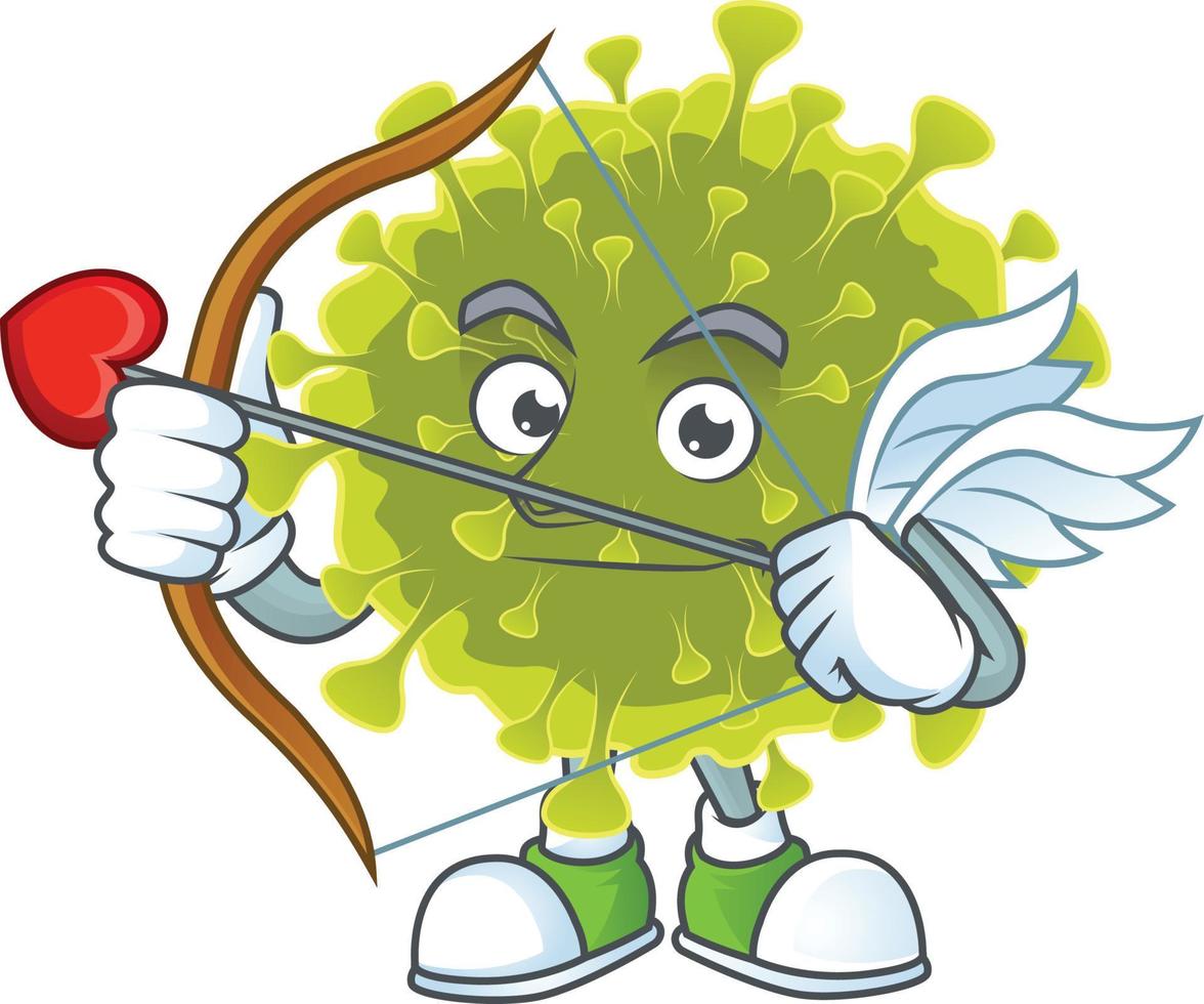 A cartoon character of global coronavirus outbreak vector