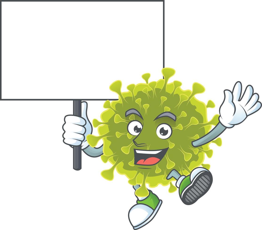 A cartoon character of global coronavirus outbreak vector