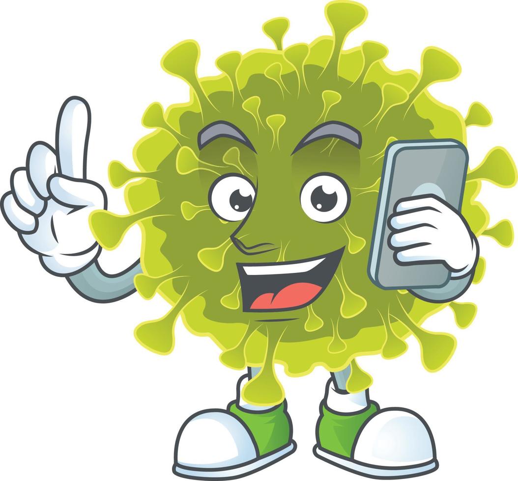 A cartoon character of global coronavirus outbreak vector