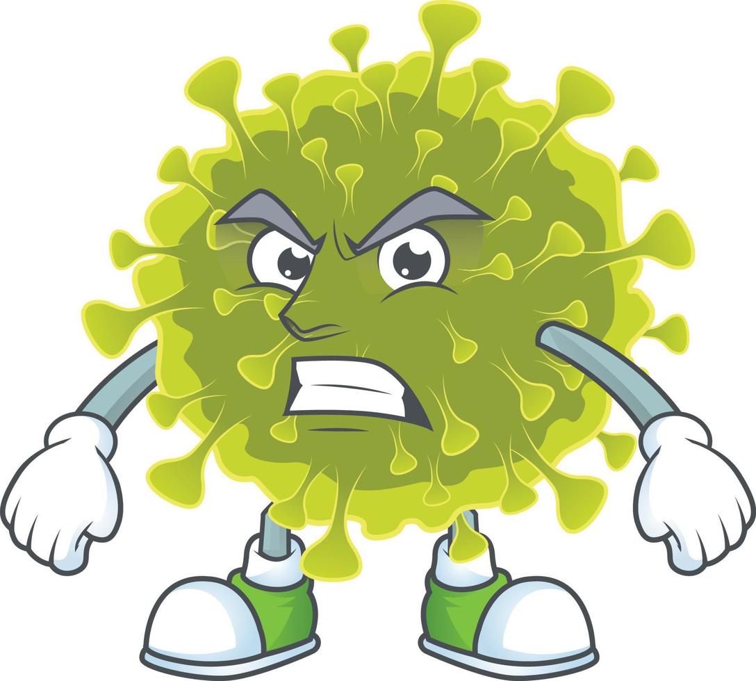 A cartoon character of global coronavirus outbreak vector