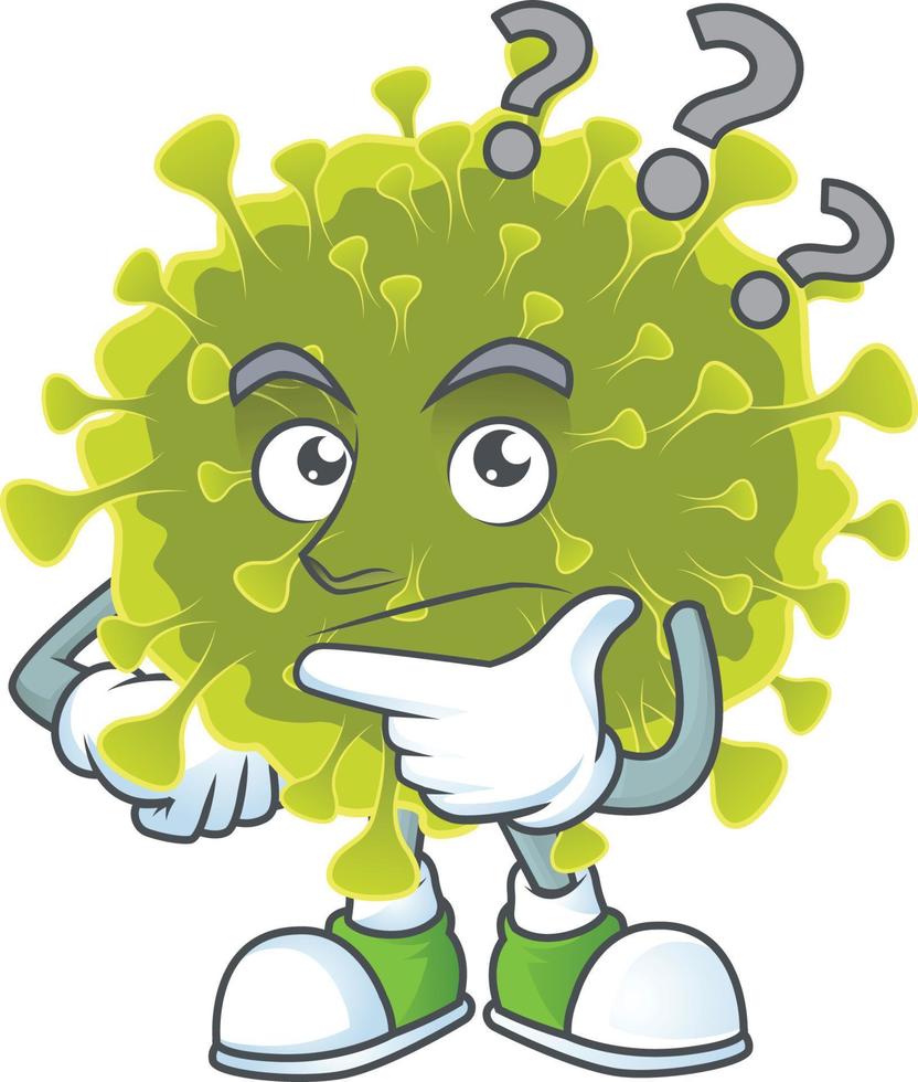 A cartoon character of global coronavirus outbreak vector