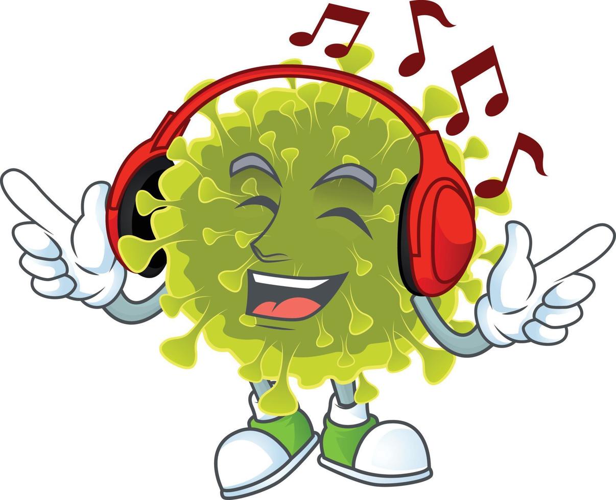A cartoon character of global coronavirus outbreak vector
