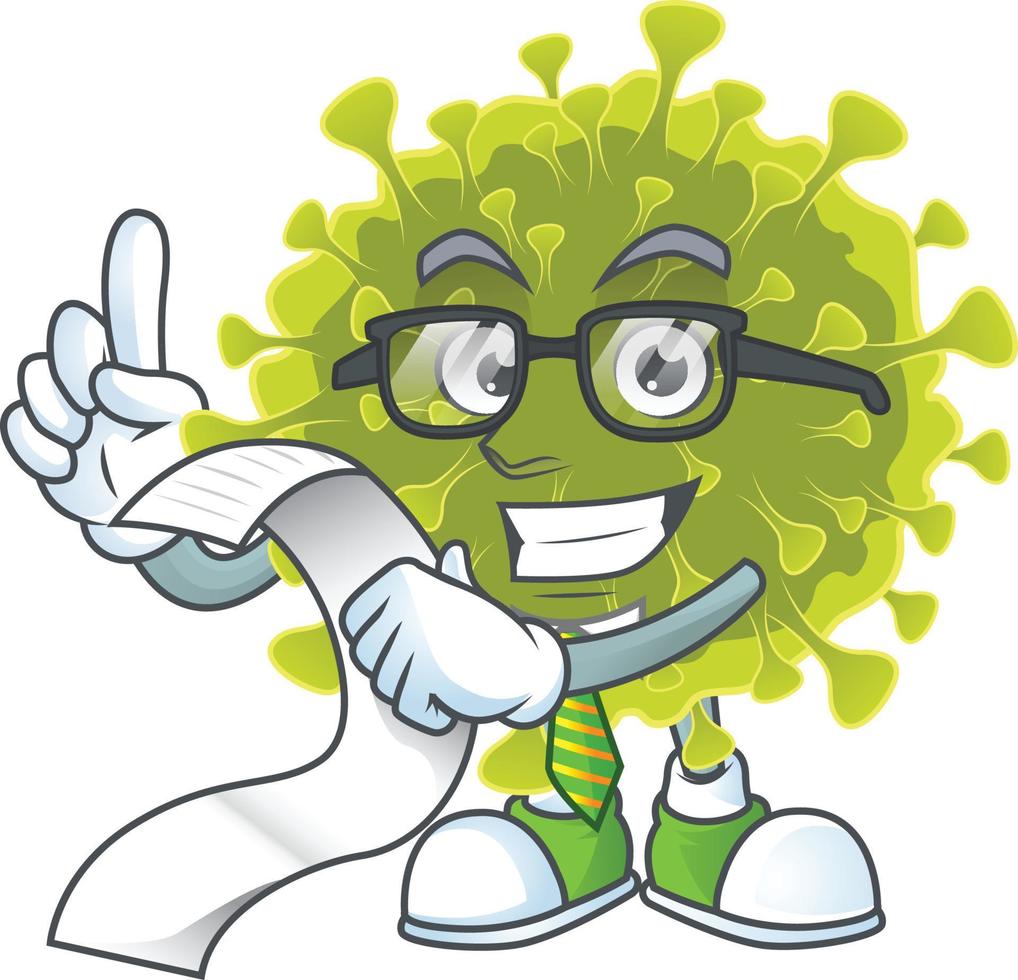 A cartoon character of global coronavirus outbreak vector