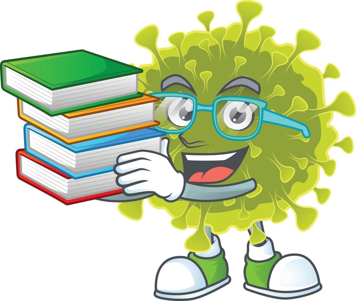 A cartoon character of global coronavirus outbreak vector