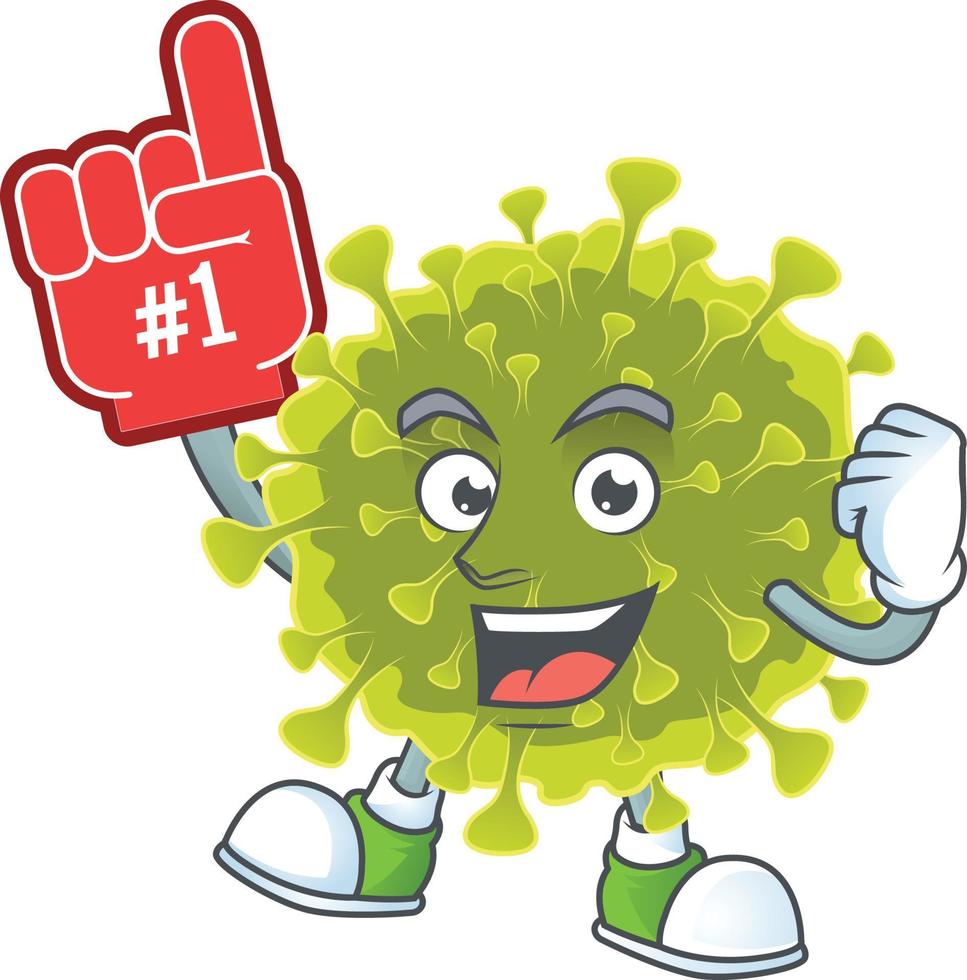 A cartoon character of global coronavirus outbreak vector