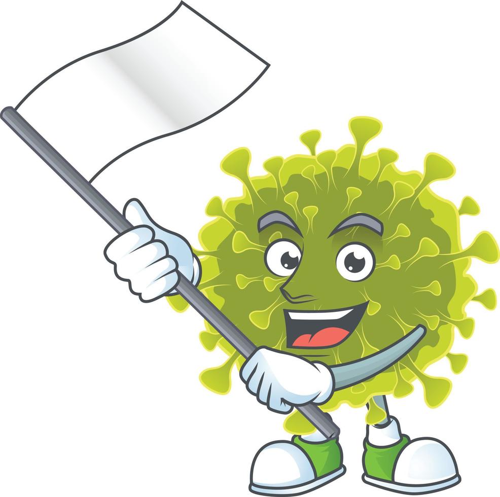 A cartoon character of global coronavirus outbreak vector