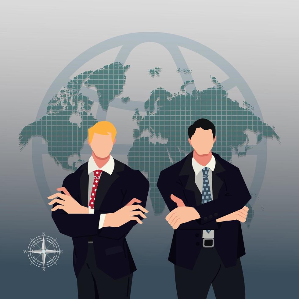 CEO of Multinational Company vector Illustration