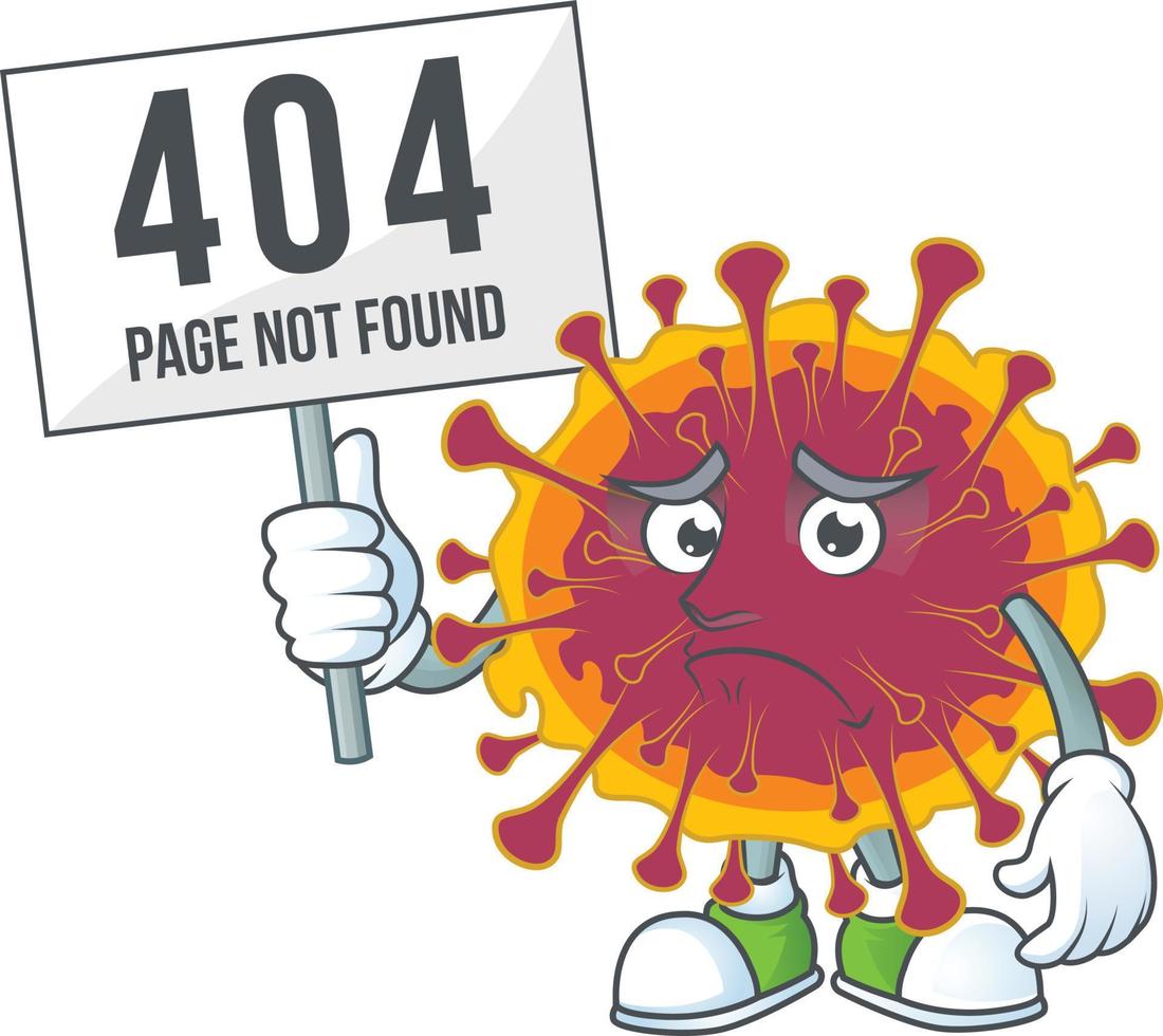 A cartoon character of spreading coronavirus vector