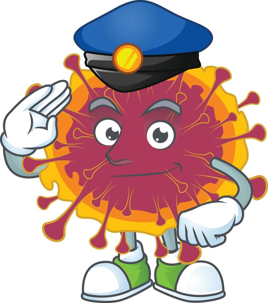 A cartoon character of spreading coronavirus vector