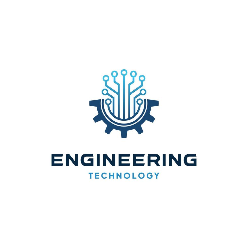 Engineering technology abstract logo vector. vector