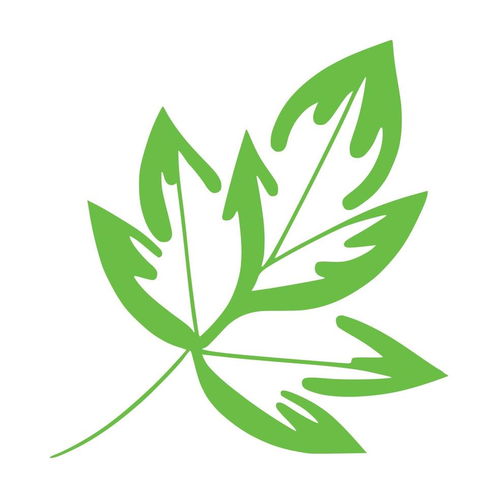 logotipo de icono de hoja vector