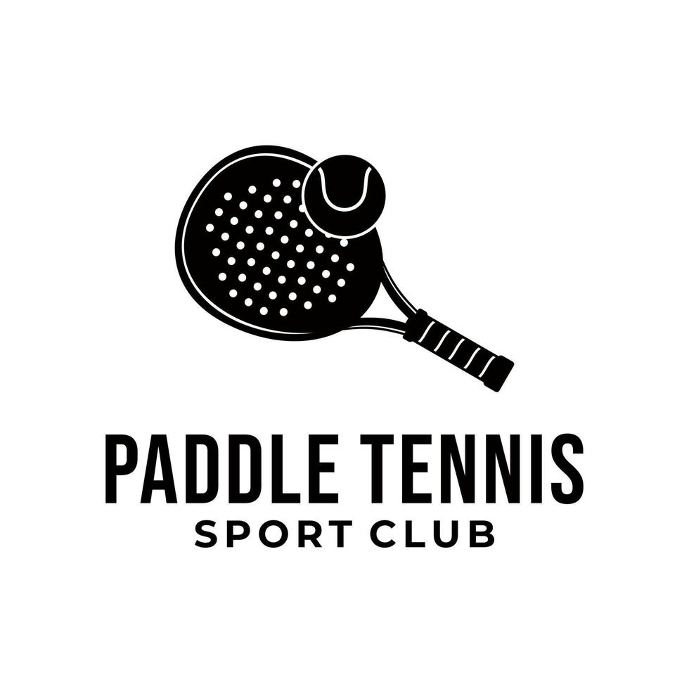 Padel Tennis Racket Icon Vector Illustration Stock Illustration