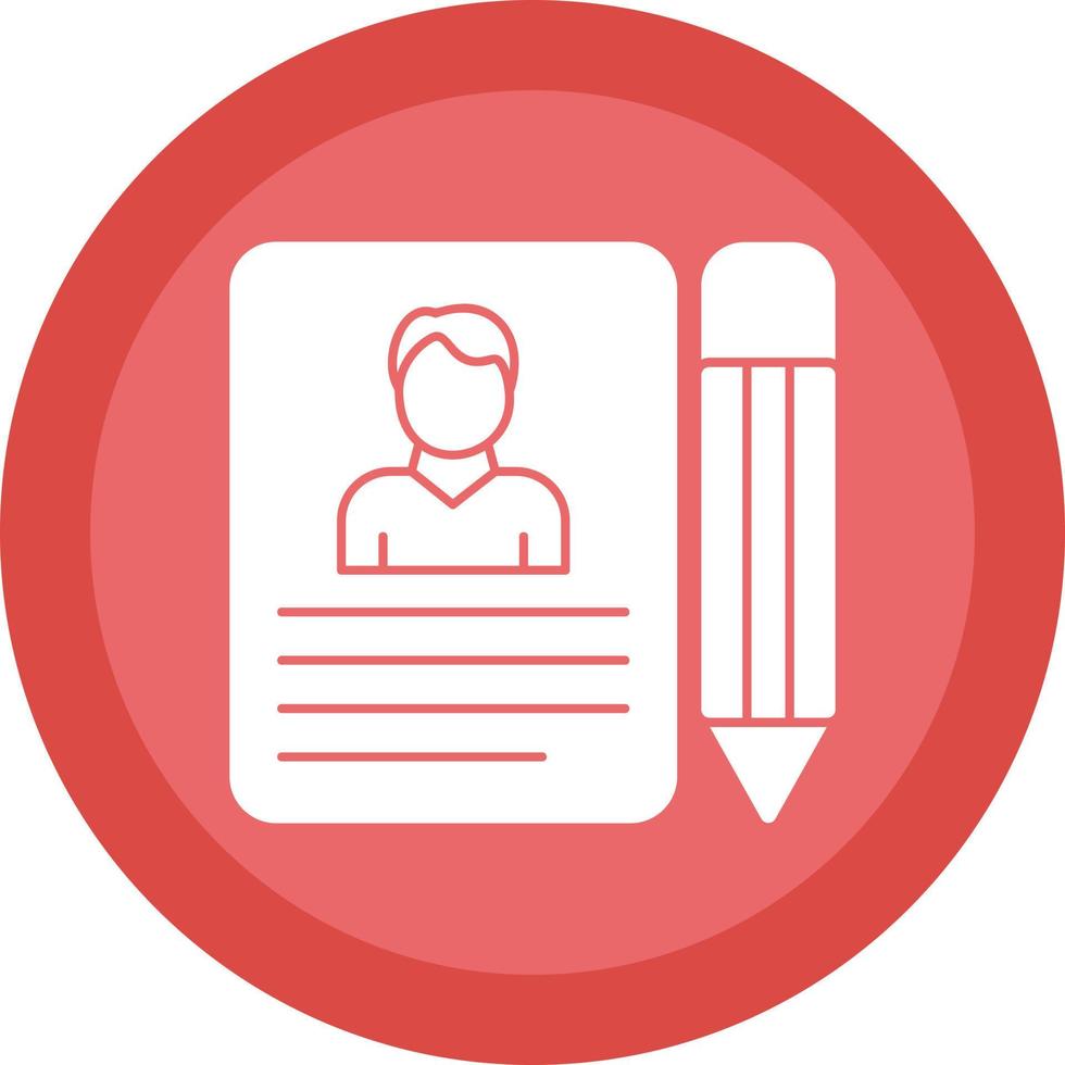 Job Application Vector Icon Design