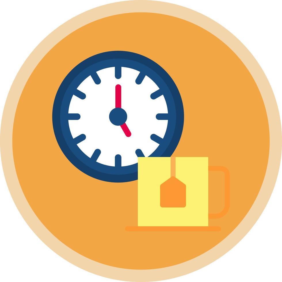 Tea Time Vector Icon Design