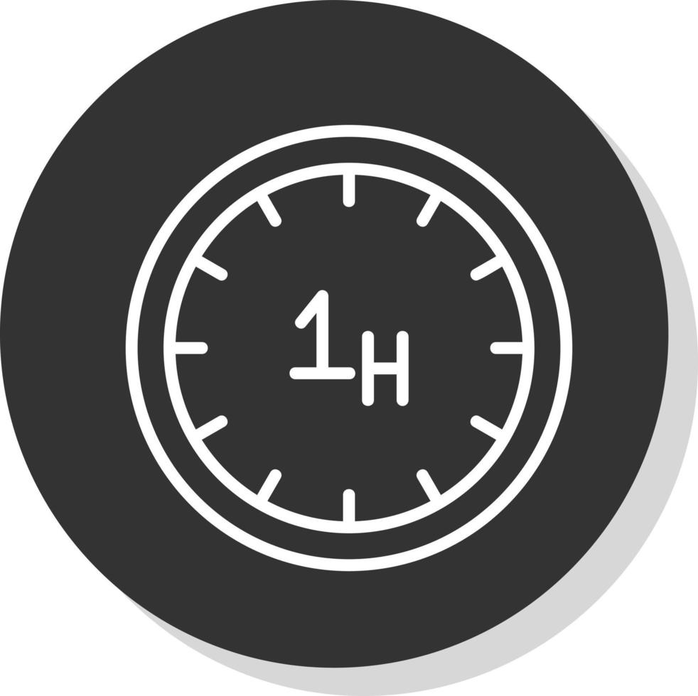 diseño de icono de vector de hora