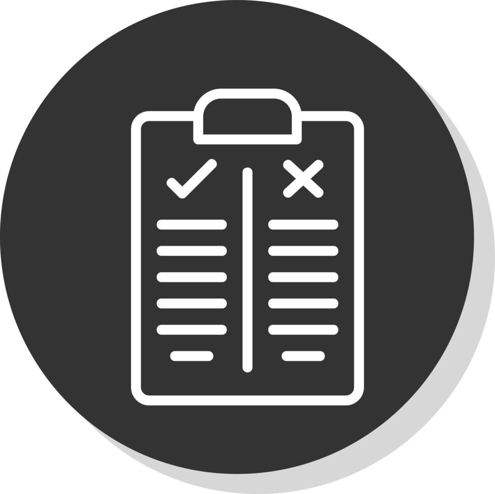 Pros and Cons Vector Icon Design