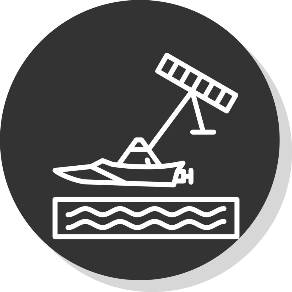 Kiteboarding Vector Icon Design