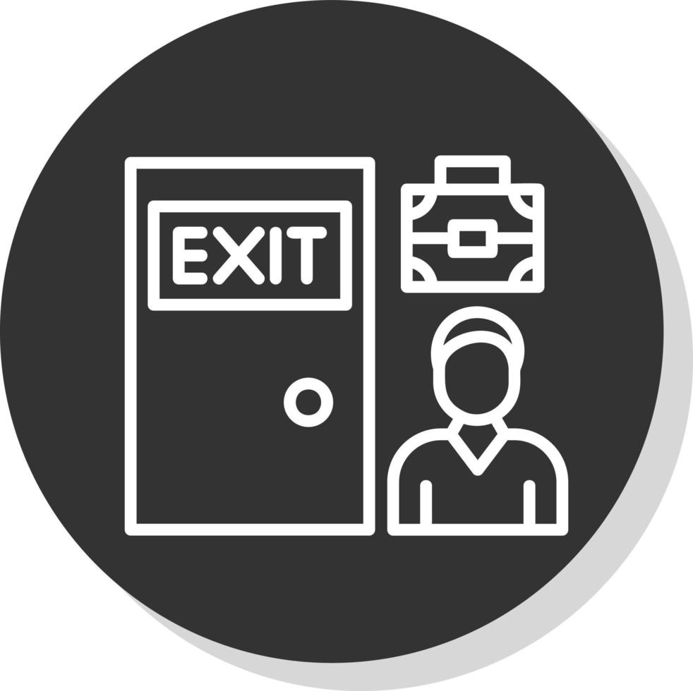 Exit Interview Vector Icon Design