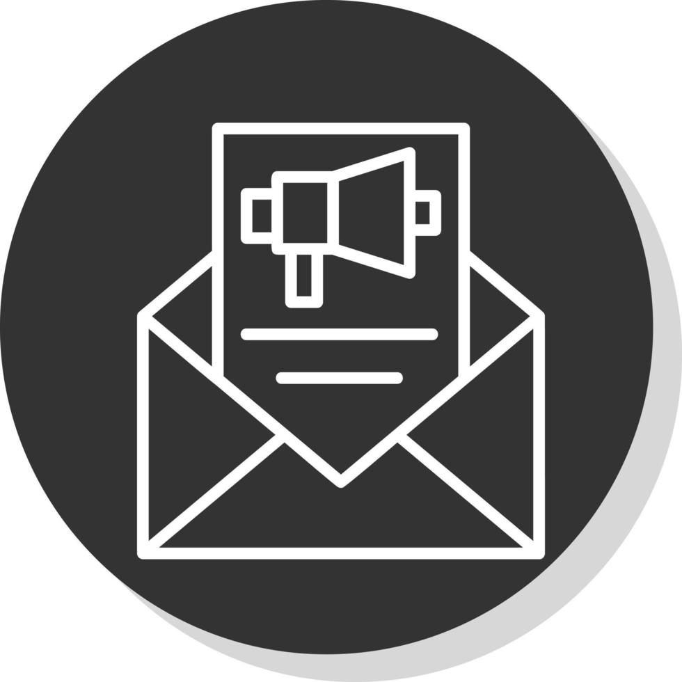 diseño de icono de vector de marketing por correo electrónico